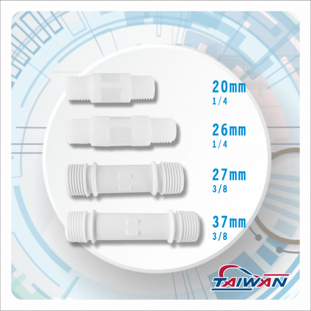 RO Fittings - Water Filter Parts Plastic Connector (2) 2