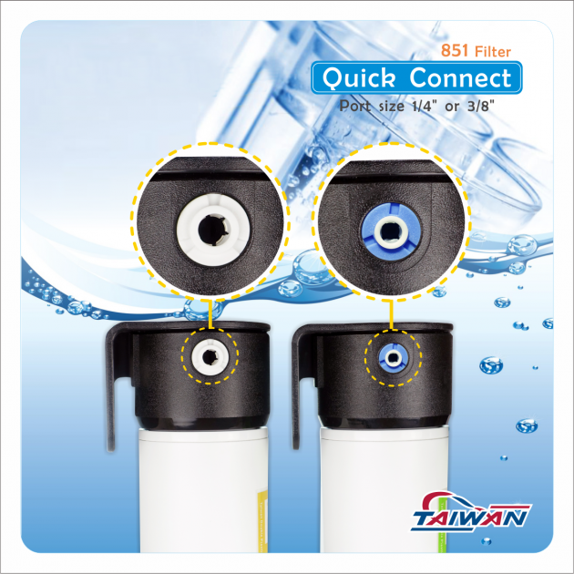 851 Series Quick Change Water Filter 4